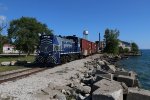 LSRC 1501 sits alongside the St Clair River on a beautiful morning